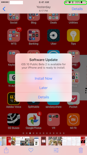 iOS 10 Public Beta 2 jilaxzone.com iMessage after crashing