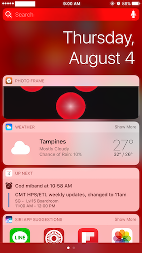iOS 10 public beta 3 jilaxzone.com Widget inconsistency showing date