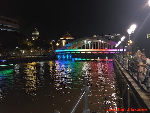 Must Visit Place in Singapore jilaxzone.com Clark Quay Rainbow bridge