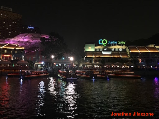 Must Visit Place in Singapore jilaxzone.com Clark Quay View during Night