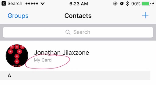Use Siri To Get Info jilaxzone.com Contacts app My Card
