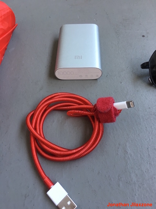 Uber Important Items jilaxzone.com charging cable and power bank