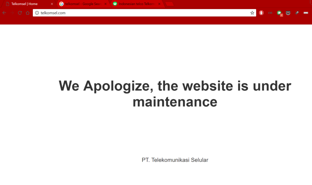 telkomsel hack jilaxzone.com telkomsel website under maintenance