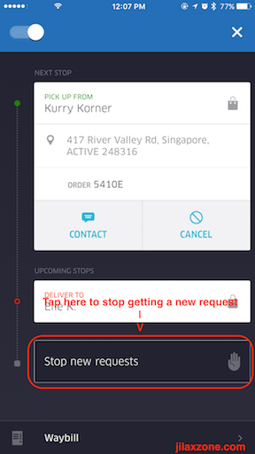 UberEats Tips and Tricks jilaxzone.com Stop new request