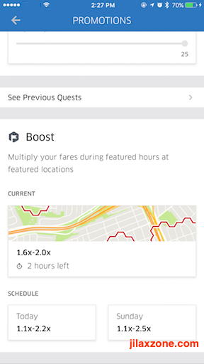 UberEats Boost jilaxzone.com Boost Details