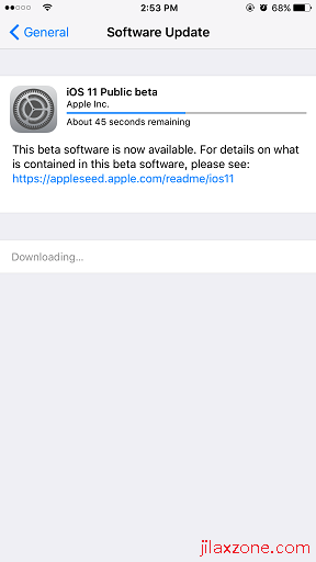 iOS 11 public beta jilaxzone.com download and install