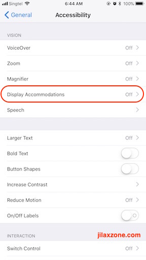 iOS 11 Display Auto-Brightness jilaxzone.com iOS 11 Accessibility