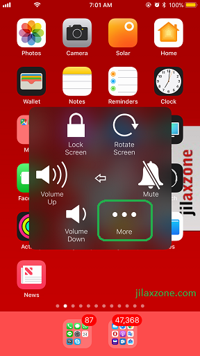 iOS 11 How to Restart jilaxzone.com Press More