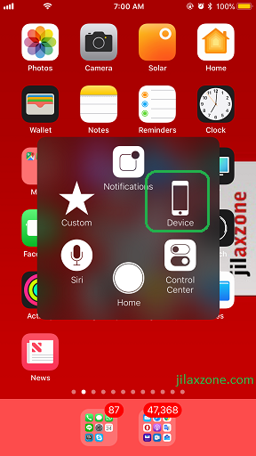 iOS 11 How to Restart jilaxzone.com bring the Assistive Touch Menu