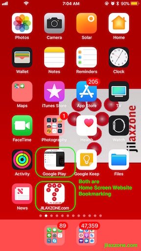 Your favorite website now turn into an app icon on your Home Screen! jilaxzone.com