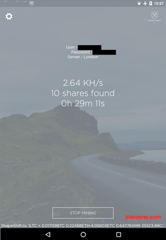 LiteCoinPool.org jilaxzone.com LiteCoin Mining with Android