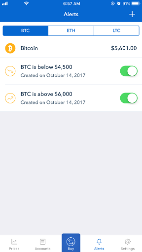 Coinbase app jilaxzone.com bitcoin alert summary