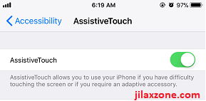 iOS 11 Assistive Touch jilaxzone.com Turn On AssistiveTouch