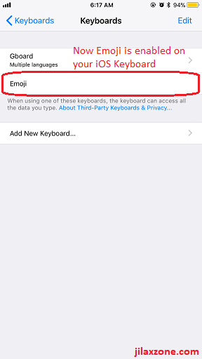 iOS 11 new emoji jilaxzone.com Setup Emoji Keyboard