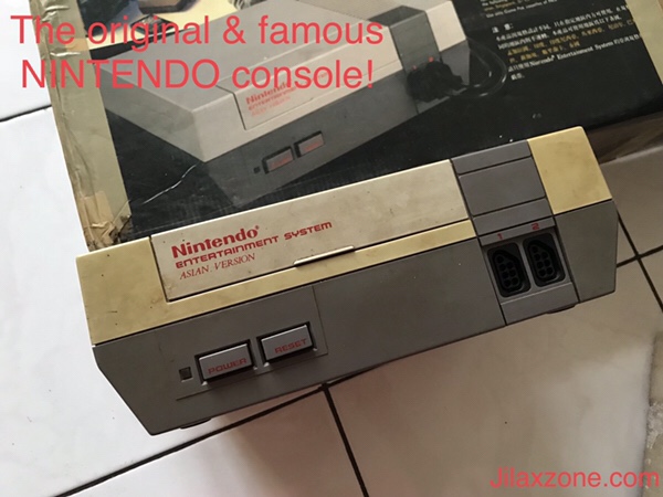 Nintendo NES Jilaxzone.com Nintendo box and the NES console