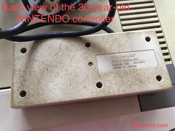 Nintendo NES Jilaxzone.com controller back look