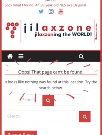 Twitter t.co redirect to 404 page Jilaxzone.com