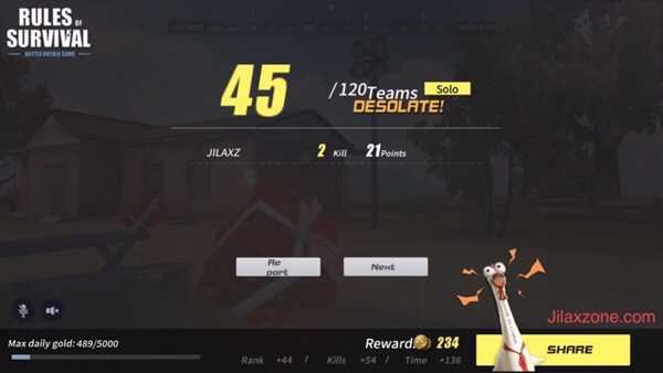 Rules of Survival Jilaxzone.com More kills more points more upgrades
