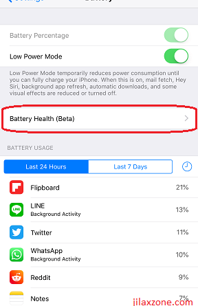 iOS 11.3 Battery Health jilaxzone.com Settings Battery Battery Health Beta