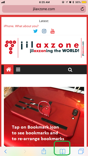Bookmark on Safari jilaxzone.com Bookmark Icon