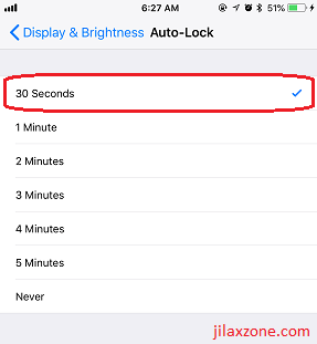iOS iPhone Security jilaxzone.com enable auto lock