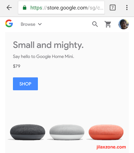 Google Store Singapore and South East Asia jilaxzone.com Google Home Mini Smart Speaker 2