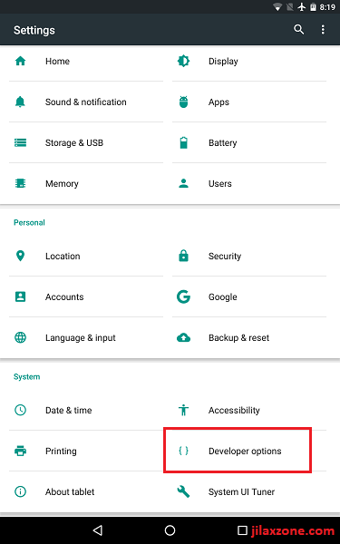 Android Speed up Settings Developer Options