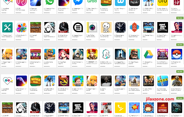 Apple app store Google Play store no app or game updates jilaxzone.com