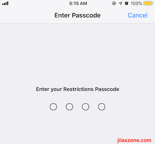 iOS Password Protect Apps using Screen Time jilaxzone.com 1