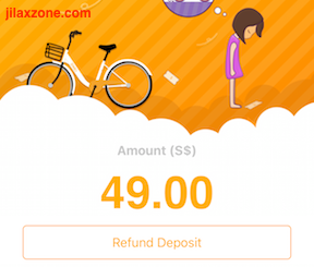 oBike How to Refund Deposit jilaxzone.com