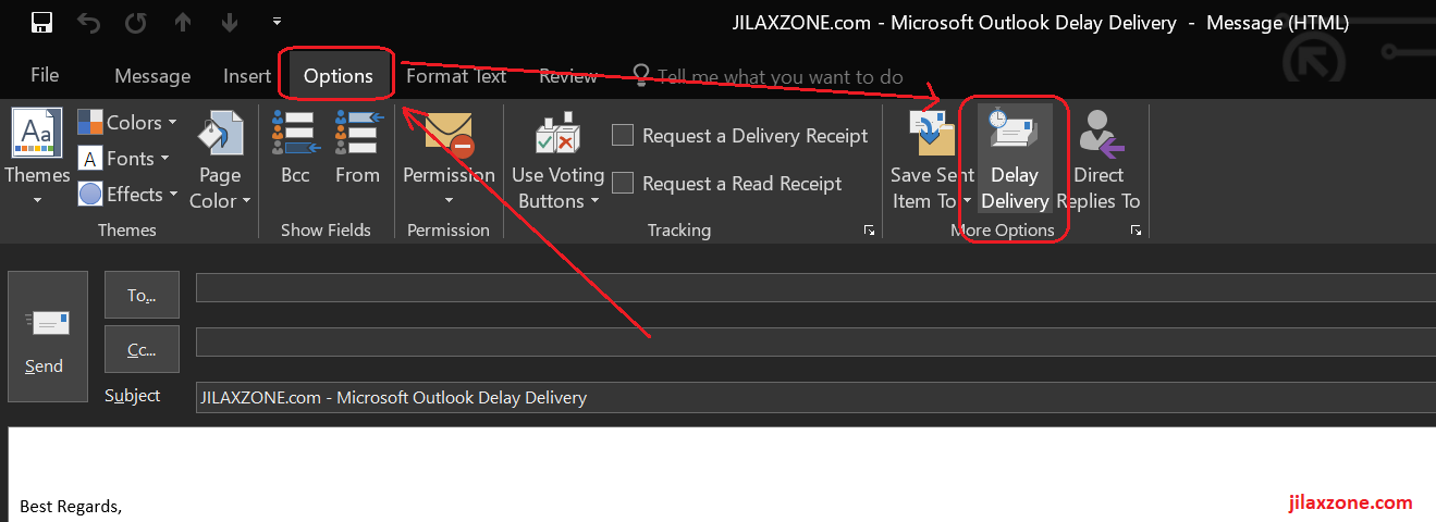 Microsoft Outlook Delay Delivery jilaxzone.com