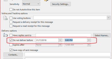 Microsoft Outlook Do Not deliver before feature jilaxzone.com