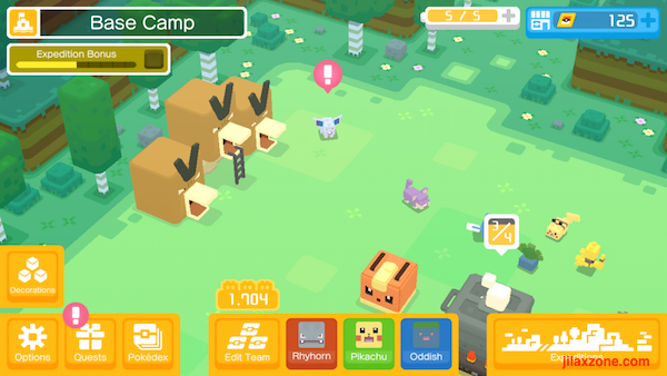 Pokemon Quest Get new Pokemon every 22 hours at basecamp jilaxzone.com