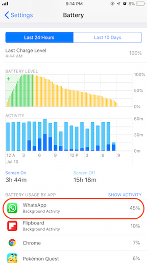 WhatsApp Battery Drainer