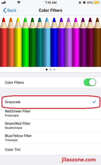 ios tweak display accommodaion color filters jilaxzone.com