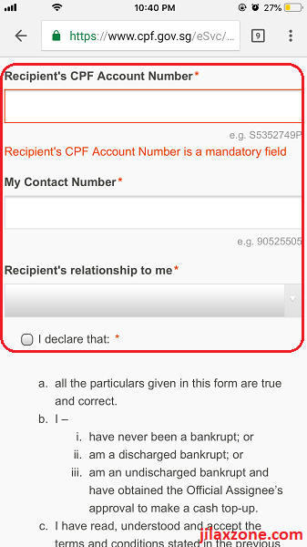 6b CPF cash top-up jilaxzone.com RSTU Step 1 fields