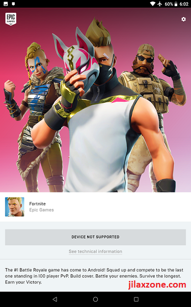 Fortnite Android device not supported jilaxzone.com