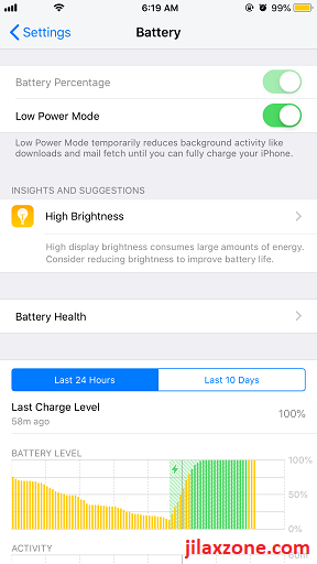 iOS12 Battery Features and Info jilaxzone.com