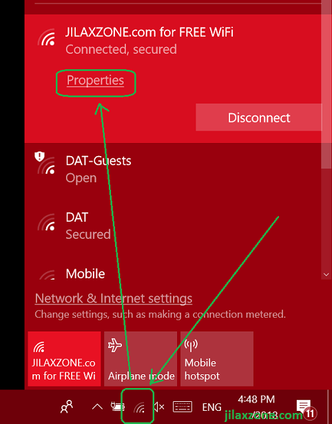 1. wifi metered connection wifi properties jilaxzone.com 3