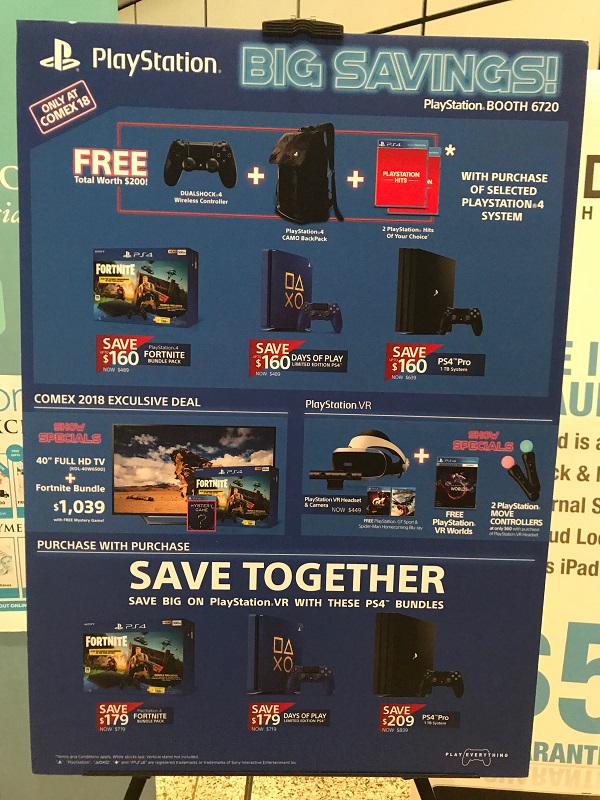 Comex 2018 jilaxzone.com PlayStation 4 Promotions