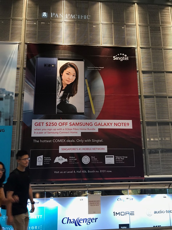 Comex 2018 jilaxzone.com singtel samsung galaxy note 9 promotion