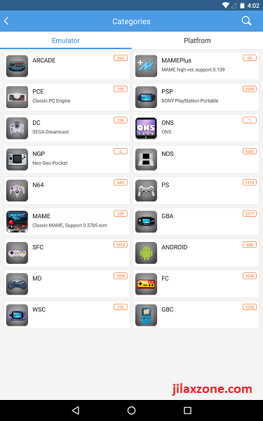 Happy Chick List of Game Console Emulators supported jilaxzone.com