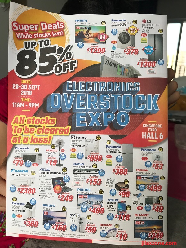 Singapore Electronic Overstock Expo 2018 jilaxzone.com