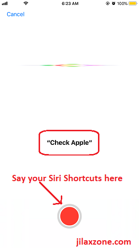iOS 12 Siri Shortcuts check Apple jilaxzone.com