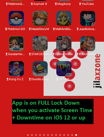 ios 12 Screen Time downtime app lock down jilaxzone.com