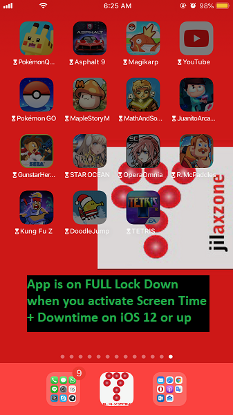 ios 12 Screen Time downtime app lock down jilaxzone.com