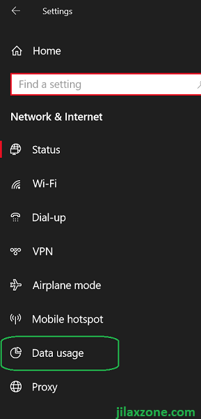 windows 10 data usage menu jilaxzone.com