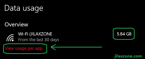 windows 10 data usage view usage per app jilaxzone.com