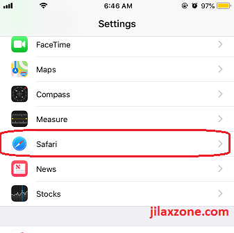 Change Default Search Engine iOS - Settings