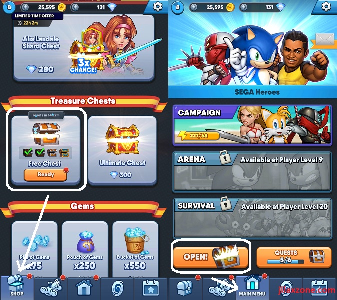 Sega Heroes Cheats Tips Tricks FREE Chests jilaxzone.com